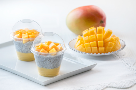 puding chia s mangem